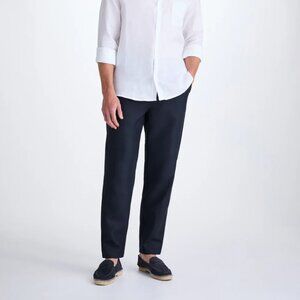 Derek Rose Sydney Linen Navy Pants